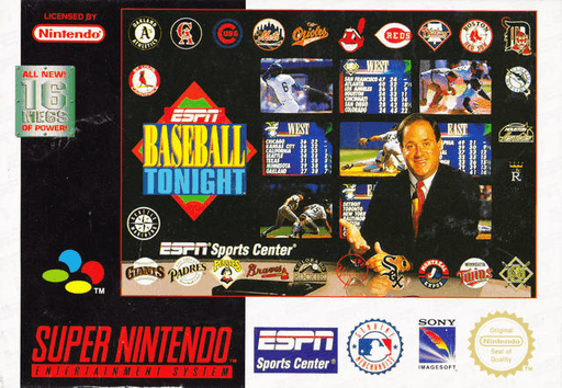ESPN Baseball Tonight box art for Super Nintendo